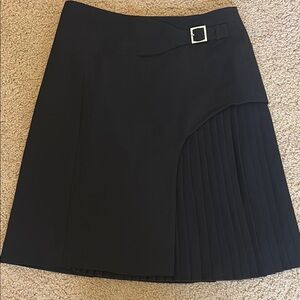 Elegant Black Pleated Skirt